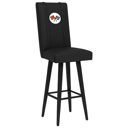 Dreamseat Swivel Bar Stool 2000 with Corvette C2 Logo XZ2000BSSBLK-PSGMC61040